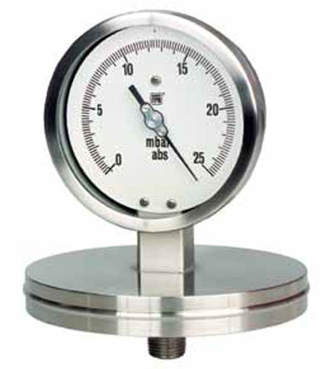 Absolutdruck-Manometer, Plattenfedermanometer