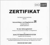 ISO 9001 Zertifikat